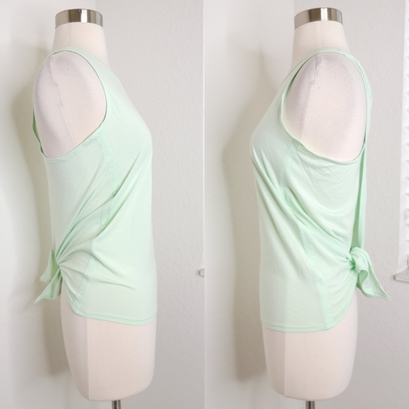 ATHLETA Essence Tie Back Tank In Mint Green XS. - Picture 5 of 8
